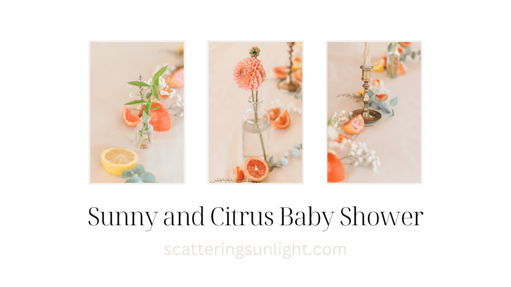 sunny and citrus baby shower